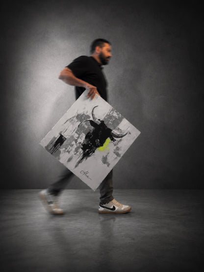 The First Signal — Bull 001 being carried by hand