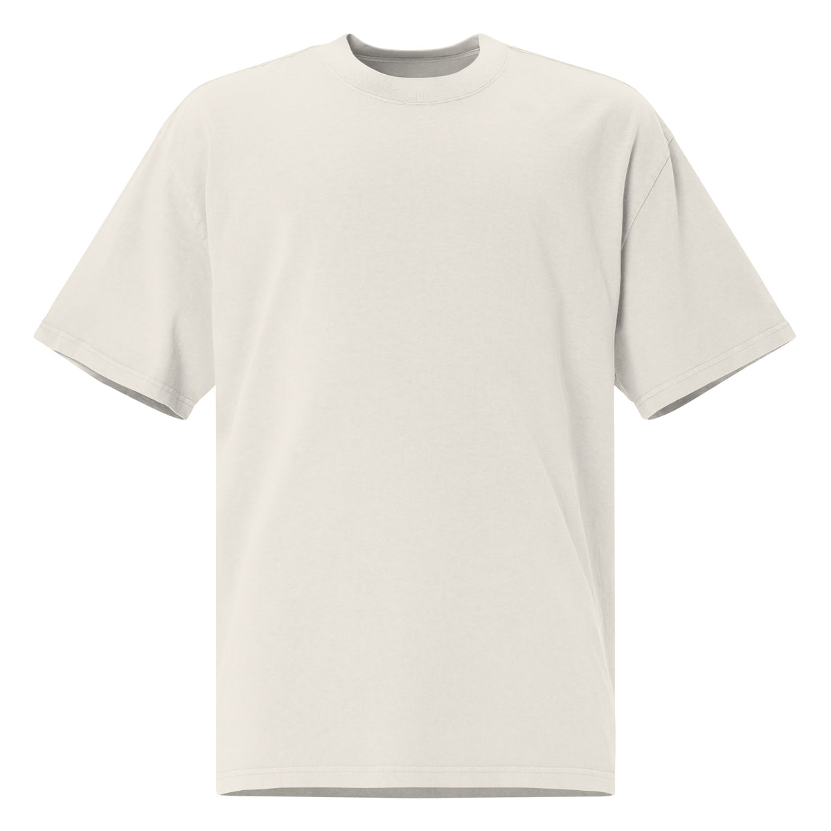 Alvir Art oversized faded tee in Faded Bone, front view